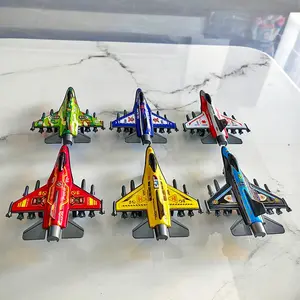 Mini Airplane Toy, 6 Counts/set Inertia Airplane Toy, Model Toy for Boys, Perfect Party Gift & Birthday Gift