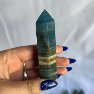 Lumerian Aquatine Calcite Tower