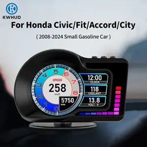 Car Head Up Display, Auto Accessories, HD Display Screen Car HUD with Multiple Alarm Functions, Speedometer, GPS, Car Inspection Too