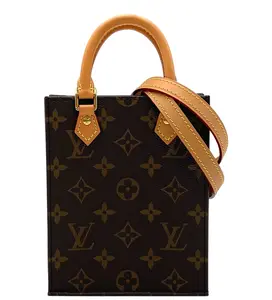 Pre-owned Louis Vuitton pvc Shoulder Bags Sac Plat BB Monogram Shoulder Bag 4000023645383