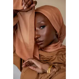 VELA Copper Glow Solid Modal Hijab