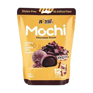 ROYAL FAMILY Mochi Daifuku - Chocolate Cream Filled, Gluten-Free, Vegan, 180g Taiwan Snacks