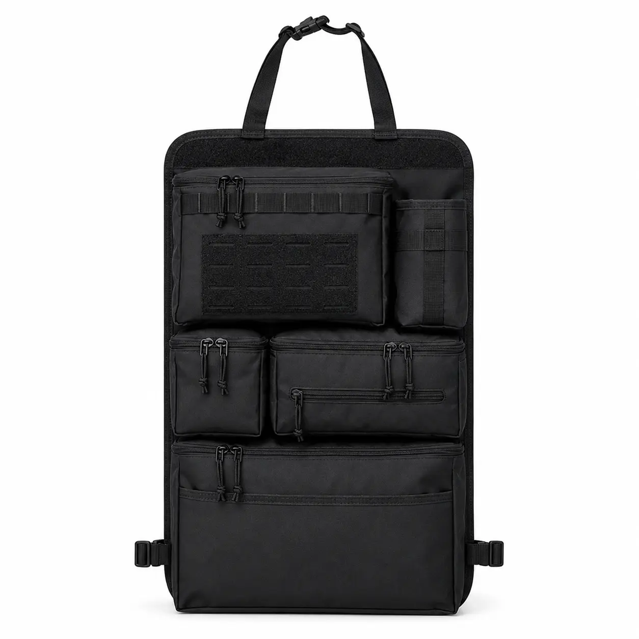 Car Seat Back Organizer, Heavy Duty Backseat Storage Kit, Water-resistant fabric, Fits most truck, SUV, Jeep, Ford and Chevy seats.