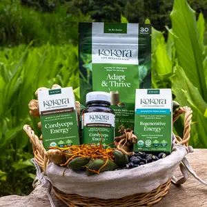 Kokora Energy & Endurance Bundle with Cordyceps and Mucuna Seed for Holistic Energy Support and Mental Vitality - Healthcare, Fitness