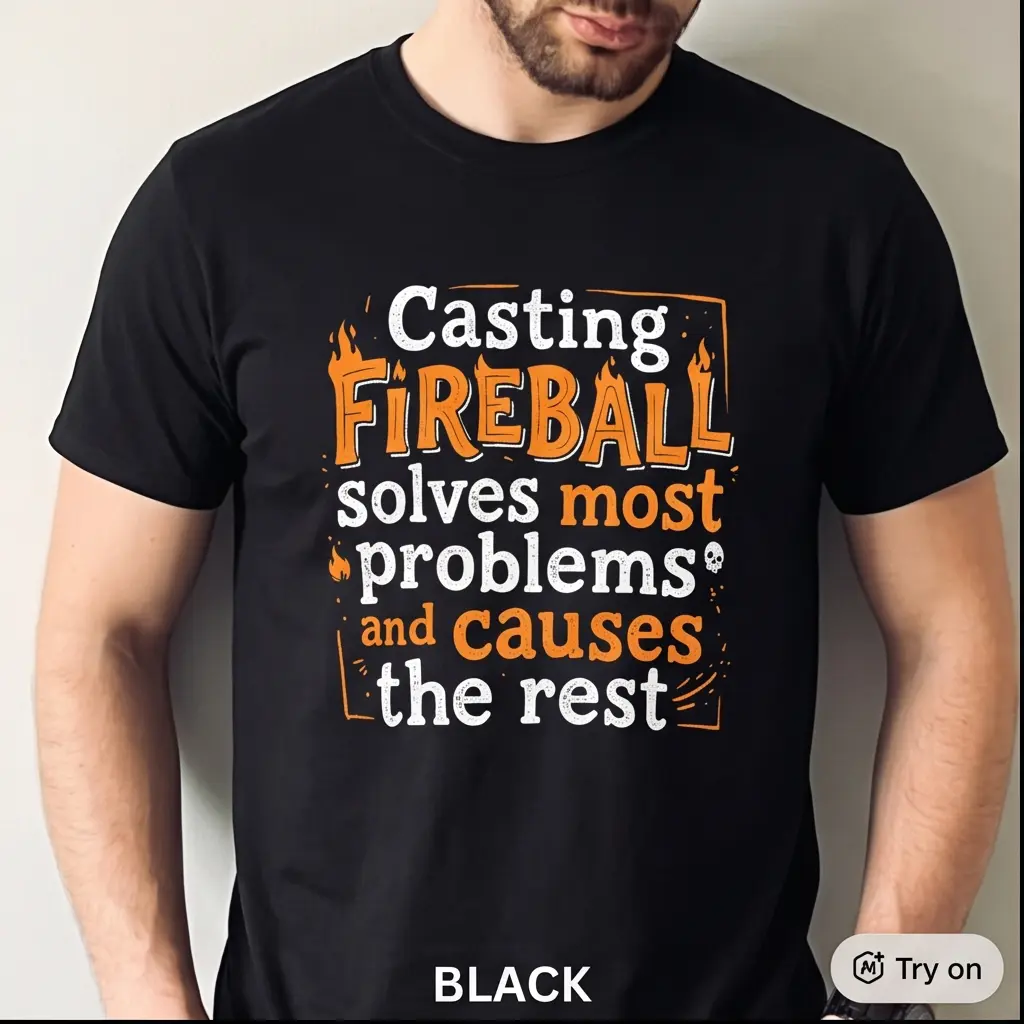 I cast fireball shirt shirt, unisex dnd  shirt