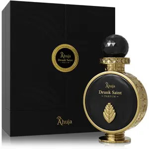 AHUJA | Drunk Saint | Parfum – 3.4 oz Unisex Luxury Fragrance | 35% Organic Oils | Long Lasting Niche Scent | Cognac, Raspberry, Rose, Ambergris | Premium Gift...