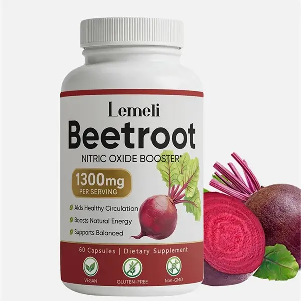 Lemeli Beetroot - 1300mg, Lemeli Beet Root Supplement 60 Capsules