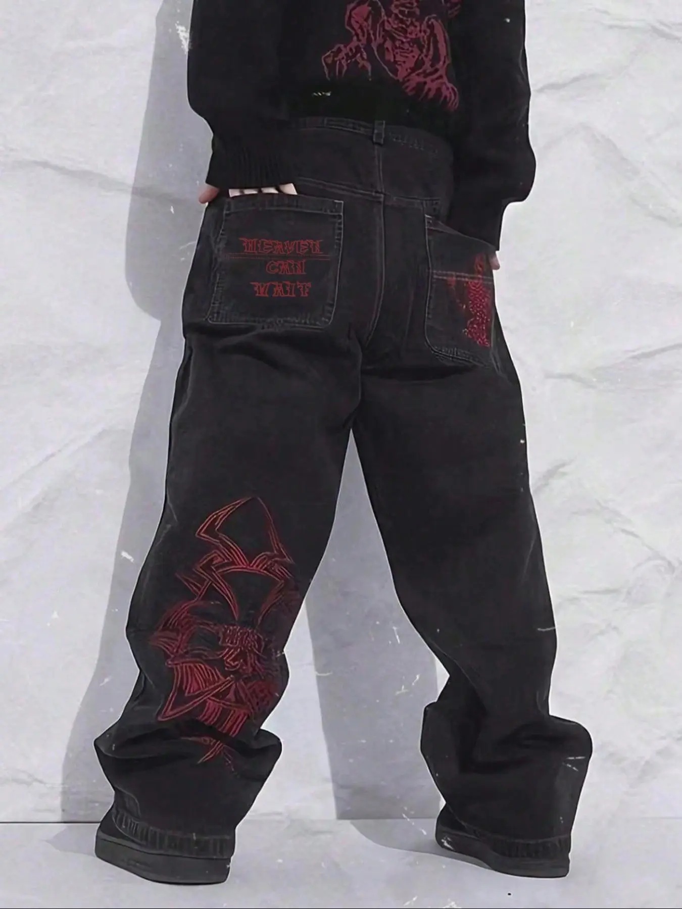 Men's Regular Fit Pocket Button Fashion Jeans, Casual Comfy Denim Trousers for Fall & Winter, Men Bottoms for Daily Wear, Casual Fitted Jeans, Menswear Casual Clothes