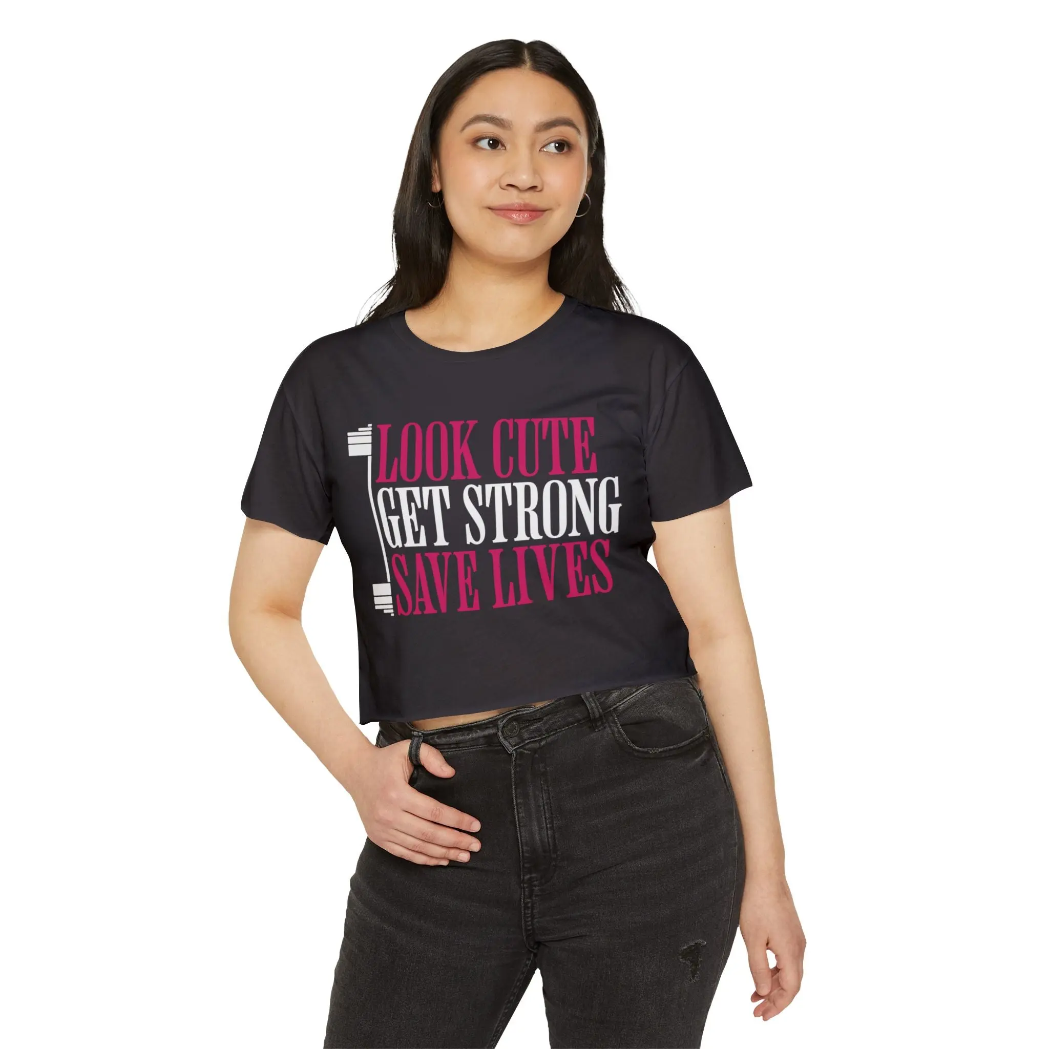 This Shirt Saved a Life Workout Crop Top | Squat Club Gym T-shirt