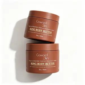Crowned Skin King 150ml Men’s Daily Body Butter, Infused with Classic Fragrance & Pheromone Blend, Deeply Hydrates Dry Skin with All-Day Long-Lasting Scent