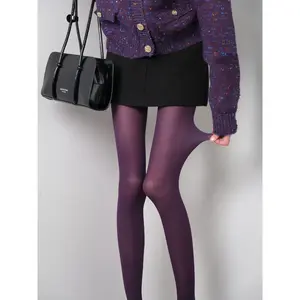 Plus Size Women's Transparent Pantyhose, Colorful Stockings, High Stretch Clear Socks, Cute Fashion Underwear, All Seasons Wear