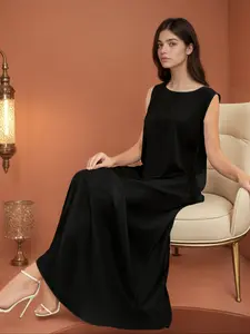 Women's Sleeveless Vest Long Robe Underwear Plain Color Muslim Women Clothing B007, Comfortable Daily Wear, Stylish & Versatile Design, Modest Muslim Outfits, Muslim Women Gowns