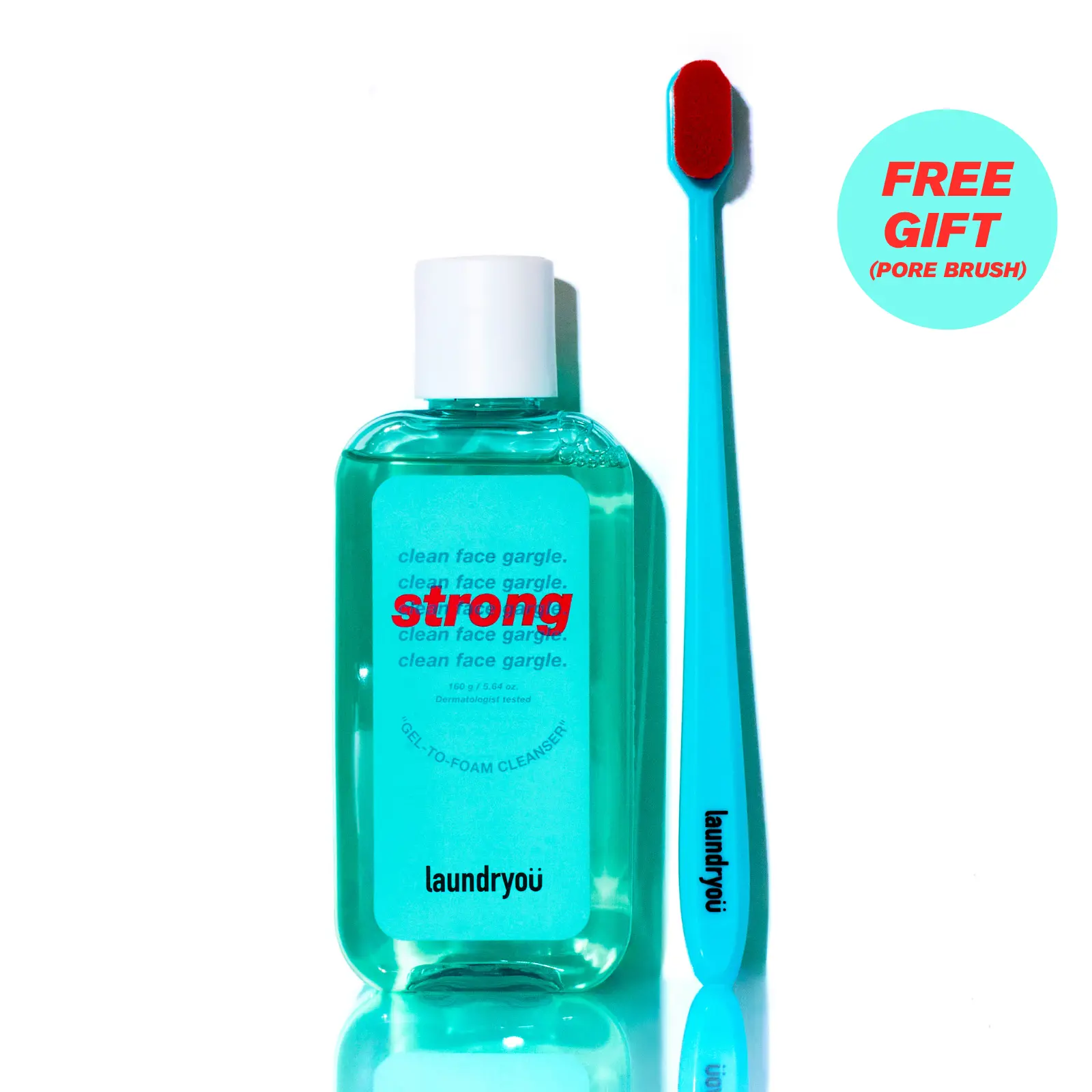 Laundryou Pore Purifying Cleanser with Centella Heartleaf & PHA for Deep Facial Cleansing, Dermatologist Tested Formula, 5.64 fl oz, Daily, Non Drying Cleanser, Foam, Oily, Face Wash, Hyaluronic Acid, Oily Skin, Acne Prone, Antibacterial, Bottle, Facial C