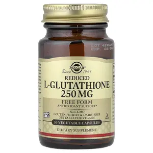 Solgar Reduced L-Glutathione, 250 mg, 30 Vegetable Capsules