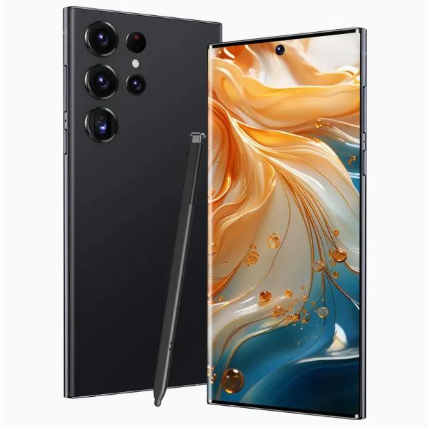 Perfect Holiday Birthday Gift -New Smartphone Android  5G, 6.8-inch Display Screen Protector, 6800h, Stylus, Earphones, Type-C Charging Cable, Case, Screen Protector