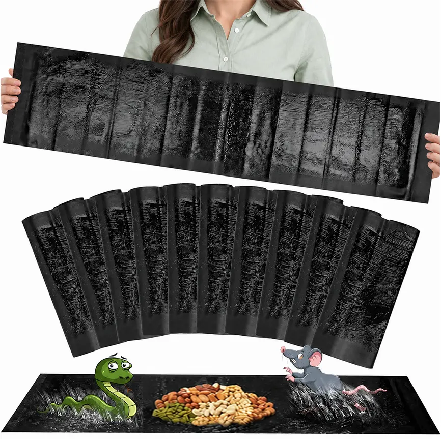 Super large upgraded mouse trap, Super Strong Adhesive Plastic Rat Glue Trap, Mouse Glue Traps, Easy Capture, Home Pest Control, Suitable for Warehouse Home Kitchen Indoor Use