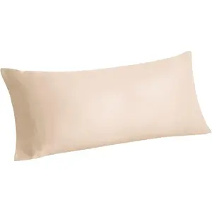 Body Pillow Ca Cover, Rayon Made from Bamboo, Cooling Body Pillow Cover for Hot Sleepers and Night Sweats, Breathable & Silky Soft Full Long Pillow Ca (Taupe, 20x54 Inches)