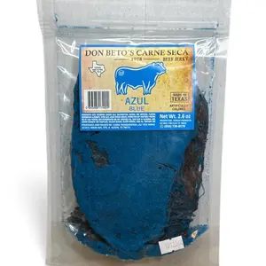 Don Beto’s Beef Jerky-Blue Flavored 2.6 oz Made in Texas Don Beto’s Beef Jerky-Blue Flavored 2.6 oz Made in Texas