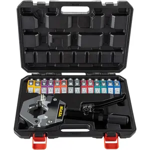 VEVOR Mophorn Hydraulic Hose Crimper Hydra-Krimp 71500,Manual AC Hose Crimper Kit Air Conditioning Repaire Handheld,Hydraulic Hose Crimping Tool with 7 Die Set, for Barbed and Beaded Hose Fittings