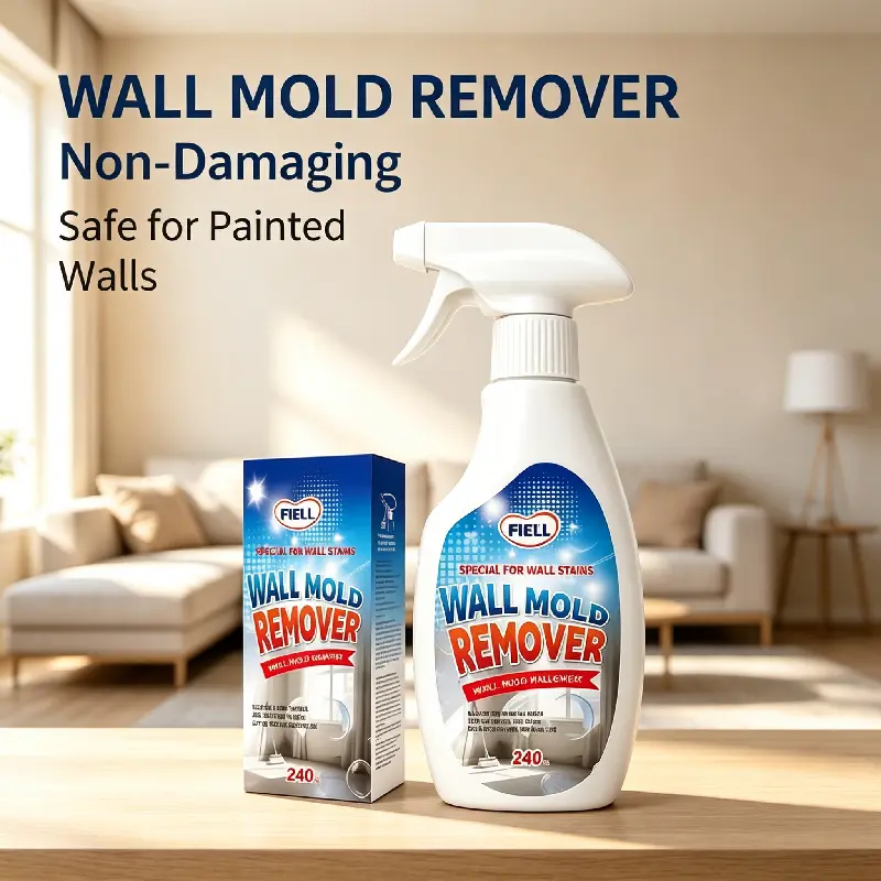 240ml Mold & Mildew Remover Spray, No-Scrub Stain Eliminator, Kid & Pet-Safe, Long-Lasting Protection for Bathroom Tile Grout, Painted Household Walls