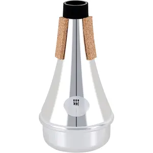Trumpet Mute, ABS Straight Trumpet Mute,Lightweight Practice Trumpet Mute,Trumpet Acessories for Beginner(Sliver)