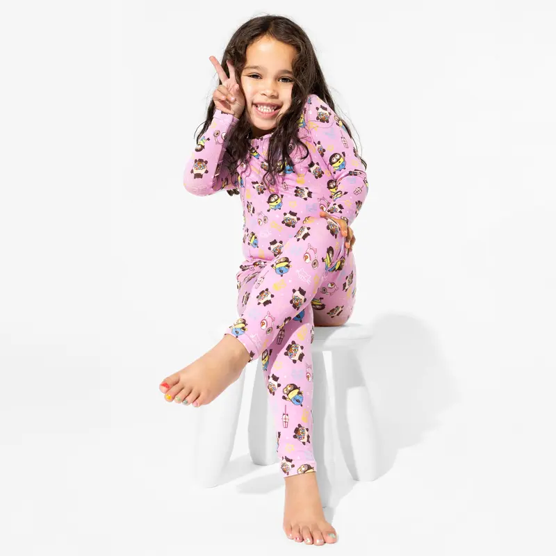 Despicable Me 4: Minions Always Popping Bamboo Kids Pajamas