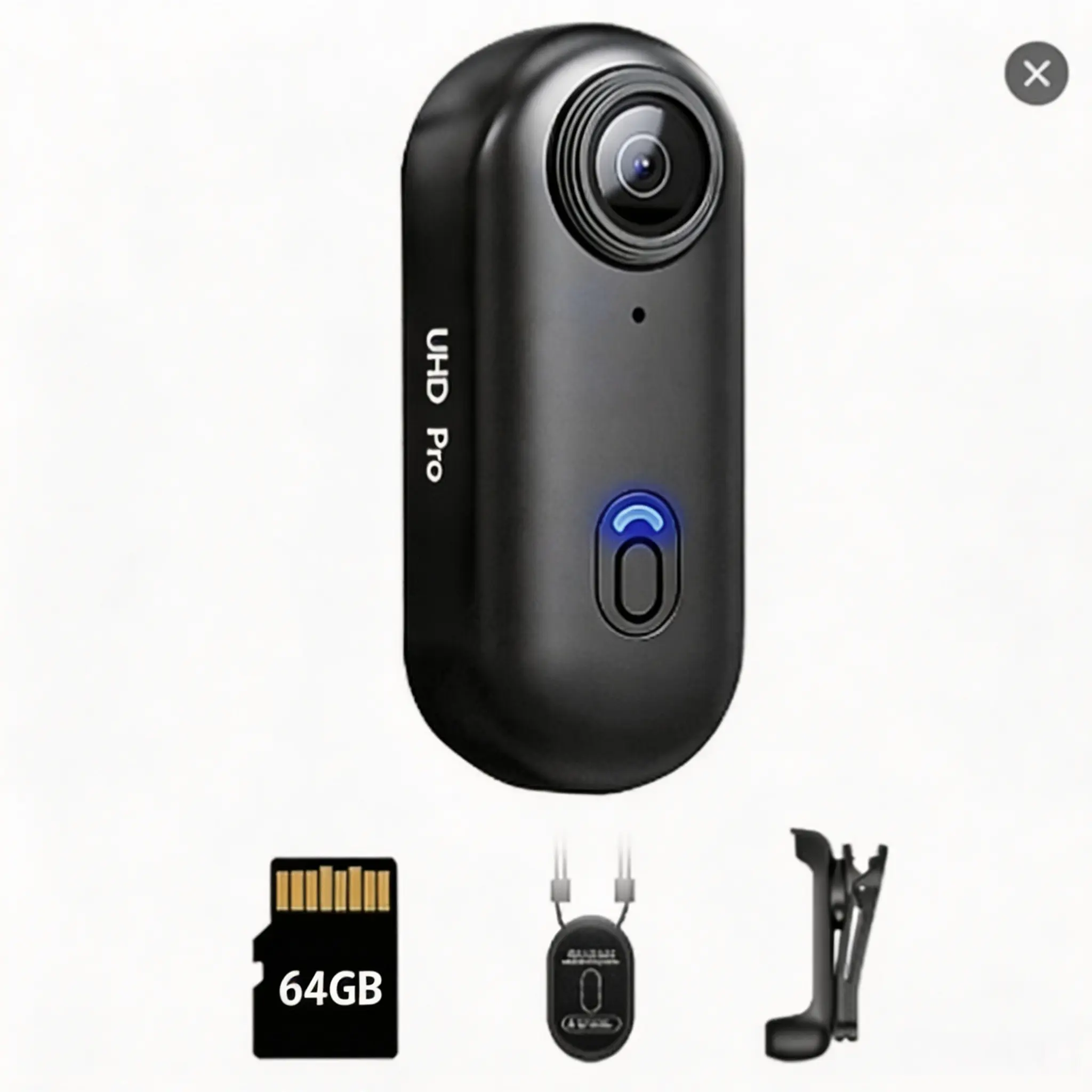 NUISK Mini Thumb Action Camera,1080P WiFi, Magnetic Hands‑Free, for Commuting & Daily Vlogging, Light‑Weight Magnetic Sports Camera, for Beginners and Students, TikTok Shop Back‑to‑School