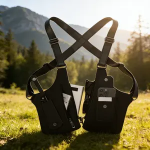 Adjustable Underarm Shoulder Bag Unisex, Adjustable Crossbody Bag, Portable Anti-Theft Hidden Phone Pouch, Outdoor Hunting Gear Storage, Premium Leather, Perfect Gift