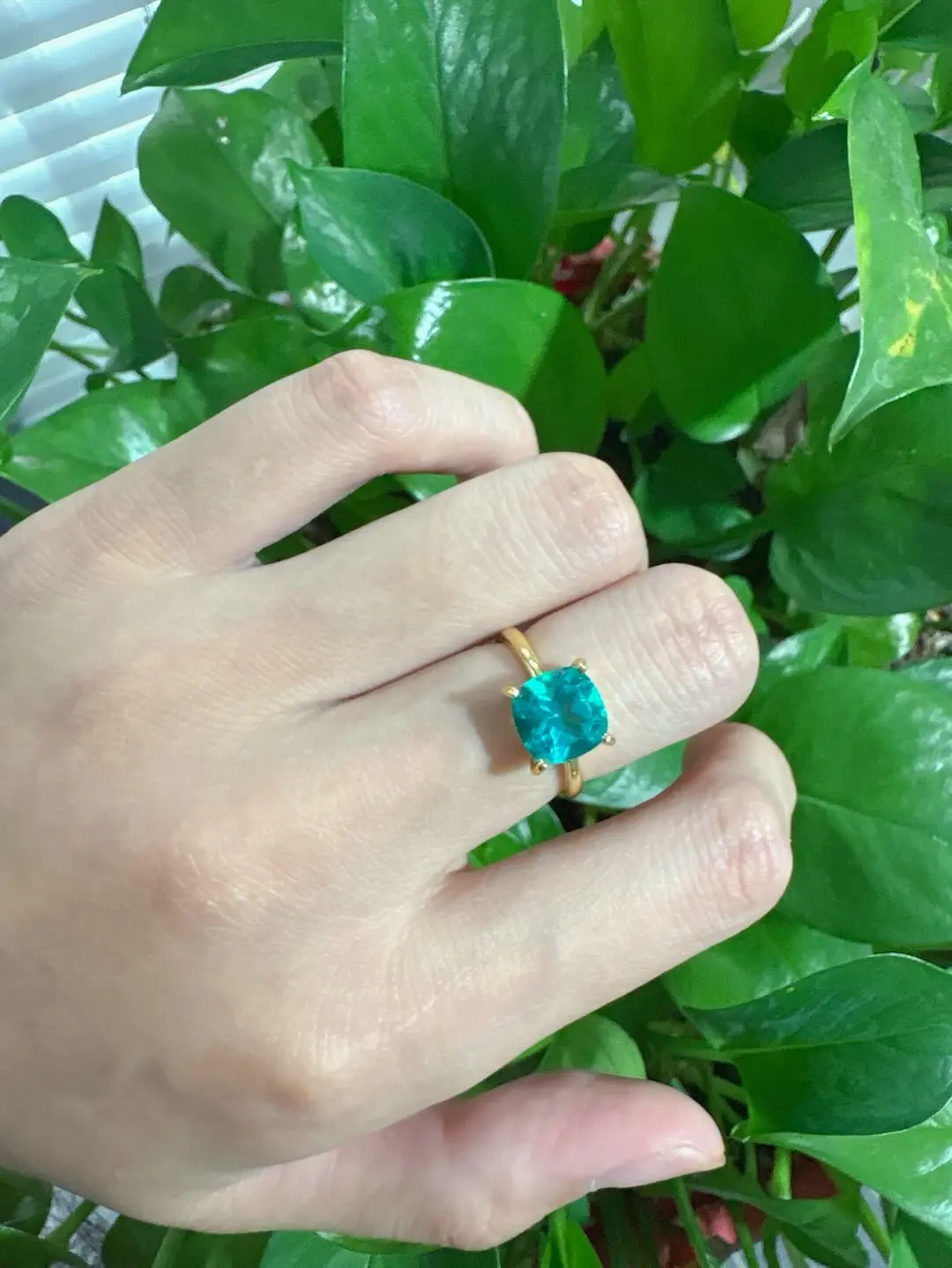 Evelyn(19275)gc.S925 topaz adjustable ring
