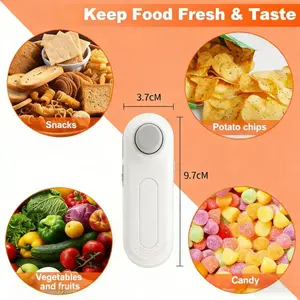 【Snack Lover Must-Have】2-in-1 Mini Handheld Heat Sealer for Plastic & Food Bags | Valentine’s Day Essential Gift Idea"Mini Handheld Bag Sealer | Keep Snacks/Fruits Fresh! 2-Sec Sealing, Portable for Travel