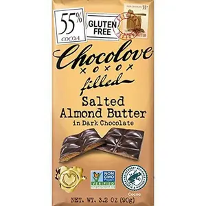 Chocolove, Chocolate Bar Dark Almond butter, 3.2 oz