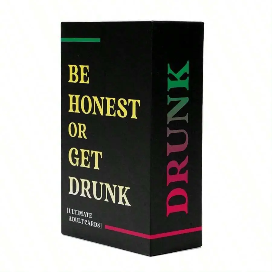 Be Honest Or Get Drinking Card Game, 1 Box Adult Party Game, Funny Card Game for Couples Parties, Party Supplies For Halloween