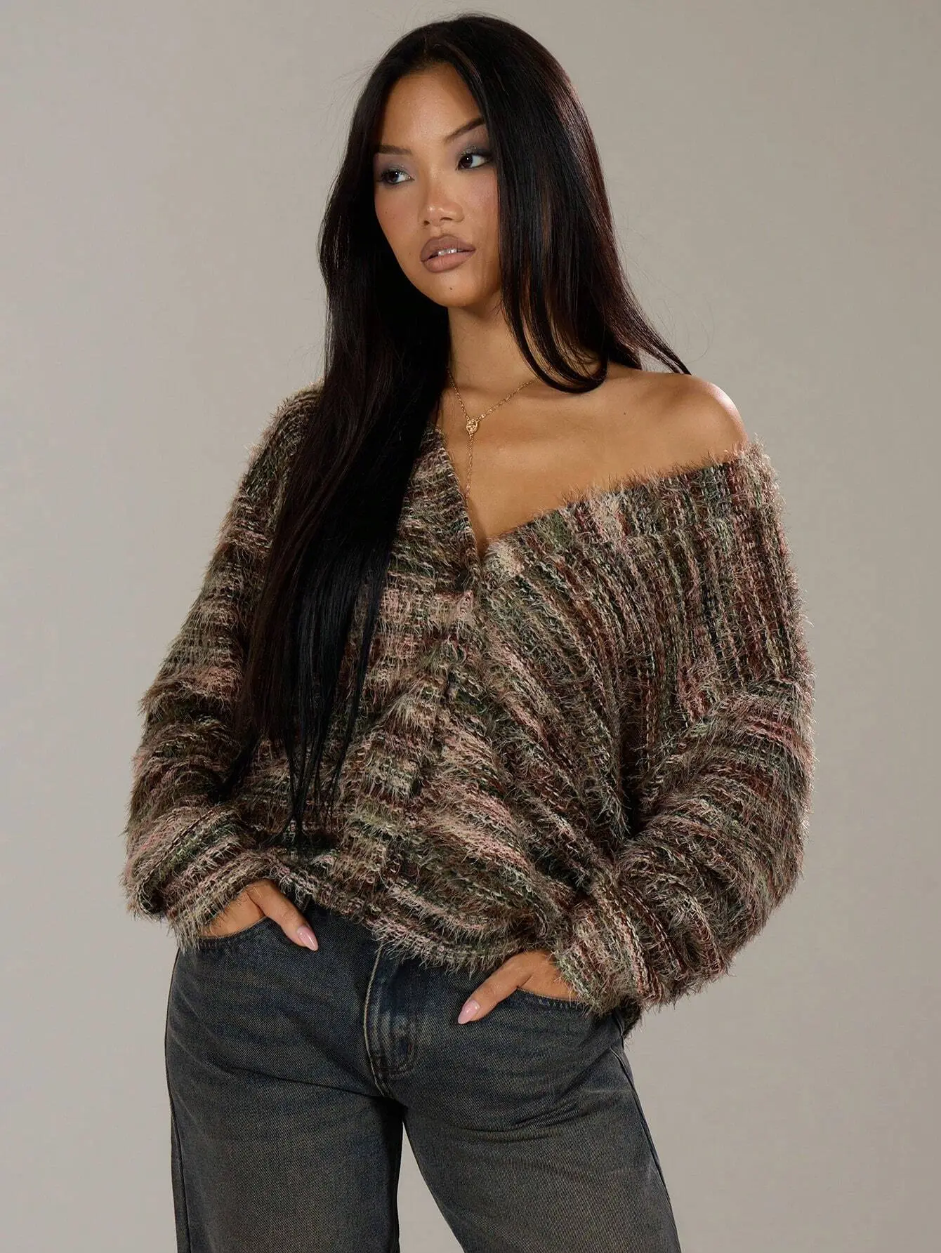 Oversized Textured Cardigan Spring Casual Y2k 90's Stripe Knit Airport Holiday Back To School Winter Everyday Work Office Chic Sweater Summer