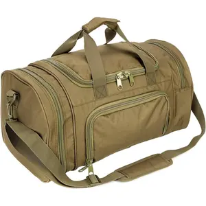 Gym Duffel Bag for Men Sports Duffel Bag with Shoe Compartment (GREEN-Model A)