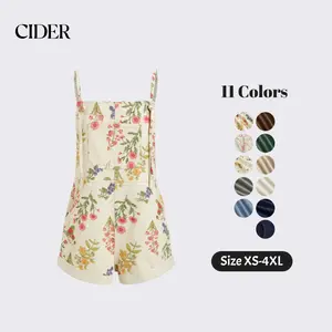 Cider Denim Pocket Ultra Short Romper