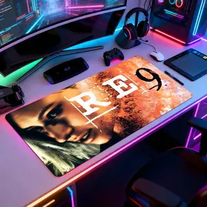 R-Resident Evil 9 Requiem Mouse Pad Mousepad Large Gaming LockEdge Thickened Computer Keyboard Table Desk Mat