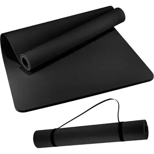 Extra Wide Yoga Mat 72"x 32" - Non Slip TPE Exercise Mat for Home Workout, 6mm High-Density Large Yoga Mat for Men & Women, Eco Friendly Pilates & Fitness Floor Mat with Carry Strap