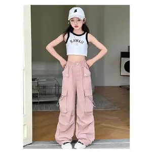 Y2K style butterfly patch cargo pants - multi-pocket elastic waist loose long pants, suitable for dancing, cycling, and outdoor activities |           Spring, Summer, Autumn (Butterfly Appliqué, No Belt) |           Work pants, ideal for outdoor activitie