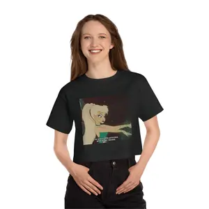 Tinkerbell Meme Crop Top - Women's Funny T-Shirt for Anger Issues