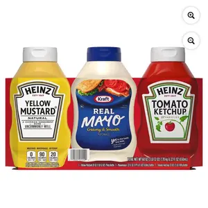Classic Pack Condiments 3 pk - Yellow Mustard, Real Mayo, Tomato Ketchup for Everyday Cooking