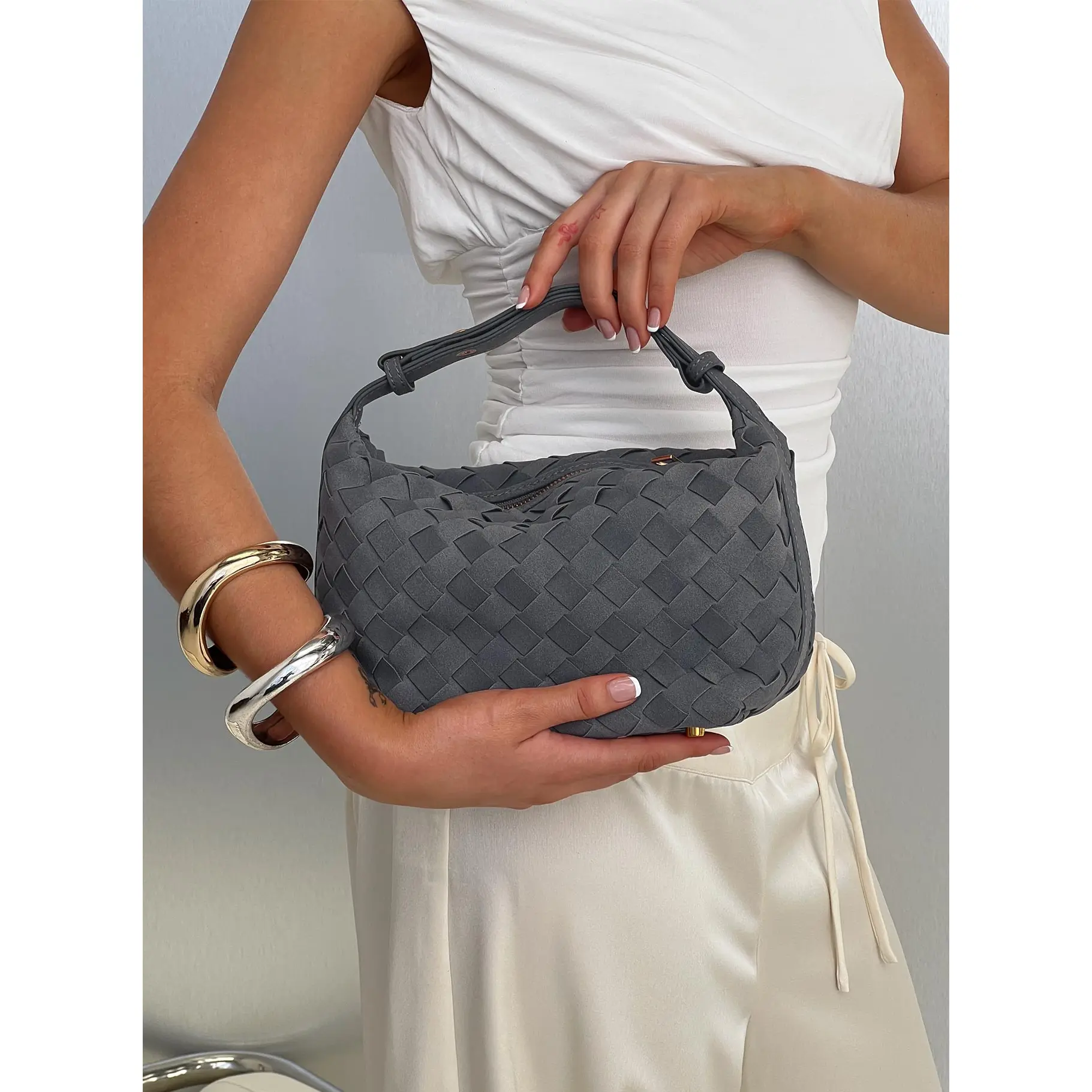 Saphine Woven Bag Blue