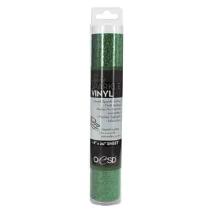OESD Luxe Sparkle Vinyl Sheet - dark green - OESDSP019