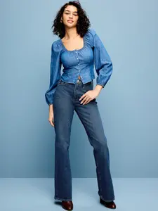 Old Navy Women's Mid-Rise Loose Boot-Cut Jeans