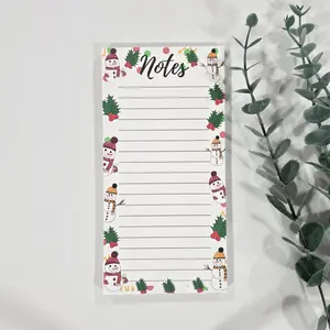 Christmas Snowman Notepad / Memo Pad