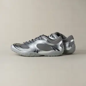OLD ORDER TRACK Radiant Silver Athletic Sneakers for Women and Men Breathable Lightweight Running Shoes Summer Casual Streetwear Walking Trainers Everyday Commuter Fashion Shoes