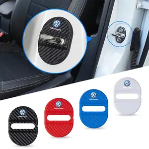 4pcs Abs Car Door Lock Protective Cover Cushion, Anti-Rust Sleeve Pad for Volkswagen Golf, Tiguan, Passat, CC, Arteon