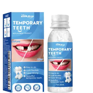South Moon Thermal FormingFalse Teeth,Denture Replacement Hot Glue Mounting Beads,Temporary restoration kit to repair missing or broken teeth Oral