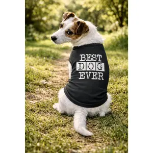 Dog Best Dog Ever Funny Animal Lovers Jacket for Pets Dog Shirt Funny Dog Puppy TShirt Black