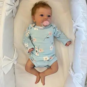 Handmade Vinyl Reborn Doll, Soft Touch, 16 Inch Lifelike Cloth Body, Cute Craftsmanship, Ideal Christmas Gift/birthday Present