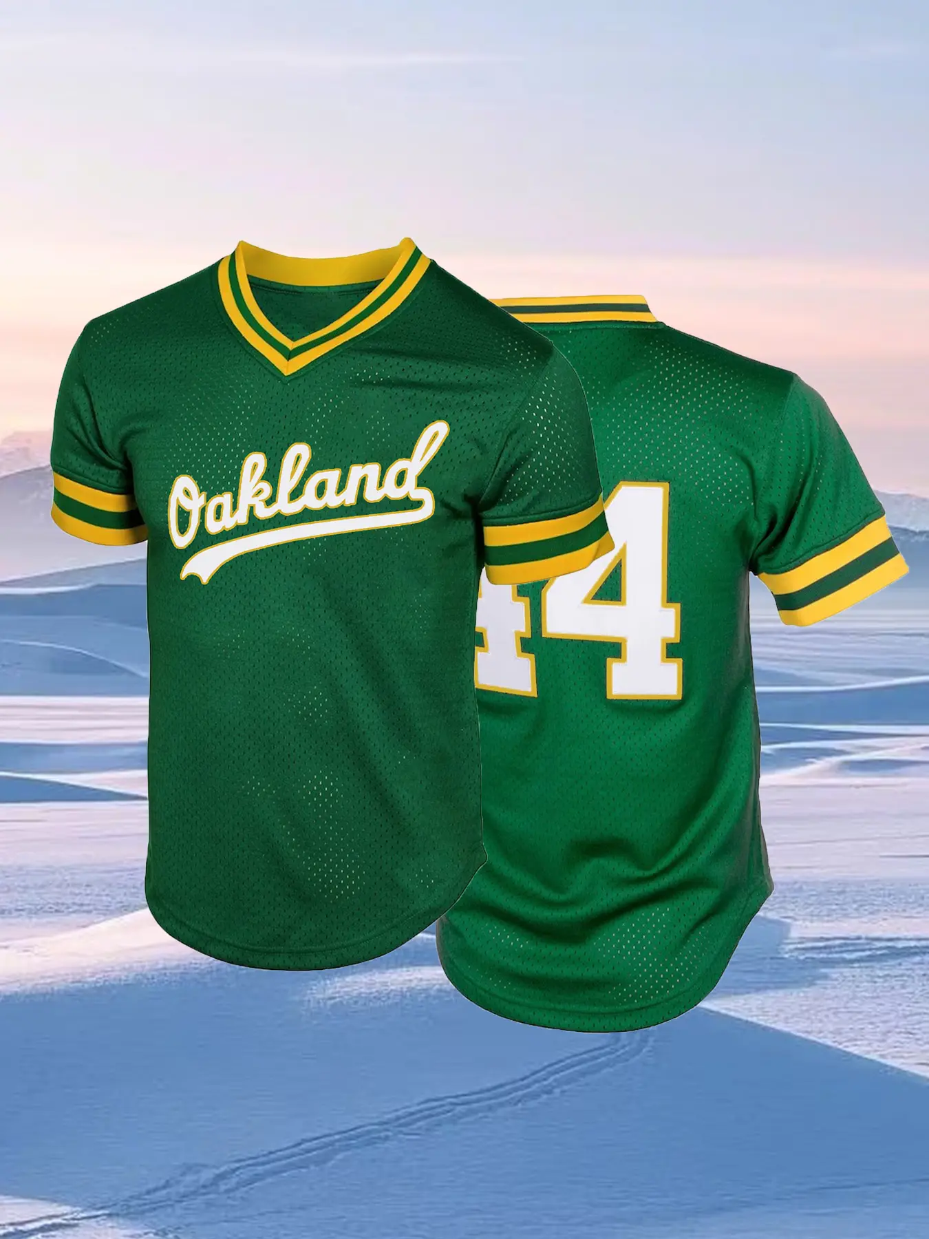 Men's Embroidered Baseball Jersey, Stylish Jersey, Breathable V Neck Baseball Shirt, Loose Fit Casual Top for Outdoor Training, Perfect Gift for Sports Fans, Sports Tops, Casual Sporty Top
